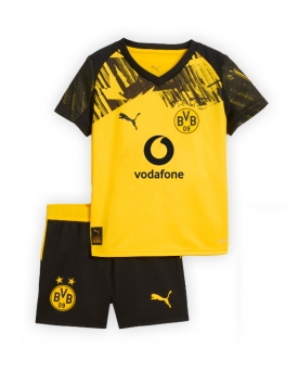 Billige Fotballdrakt Borussia Dortmund Replika Hjemmedraktsett Barn 2025-26 Kortermet (med bukser)